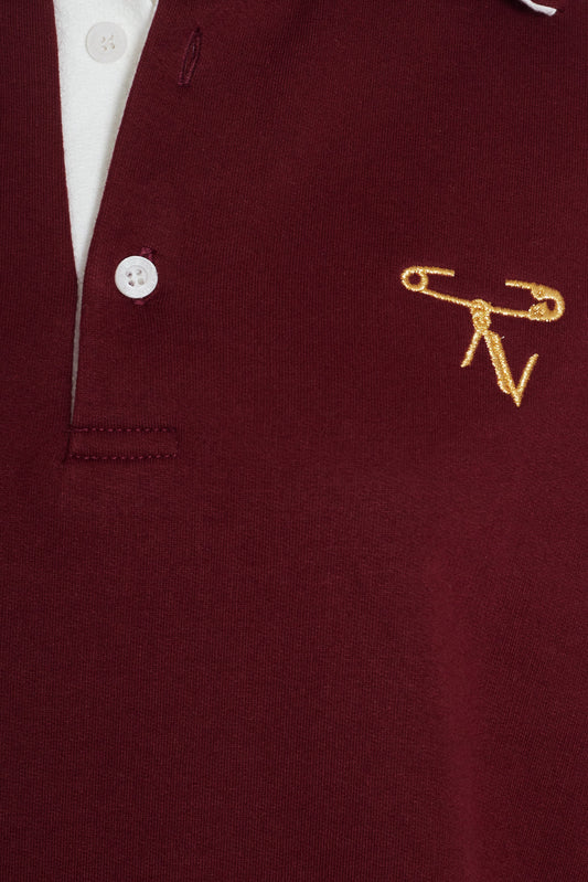 Polera Brunna Clip Burdeo